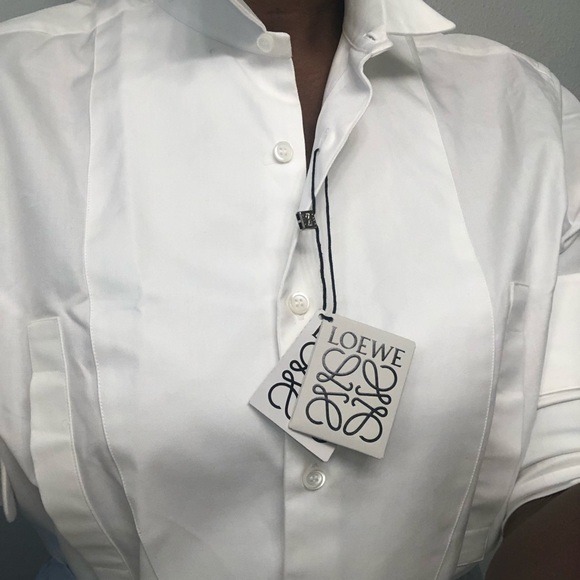 Authentic Loewe dress bib shirt size 41/L unique - Picture 1 of 8